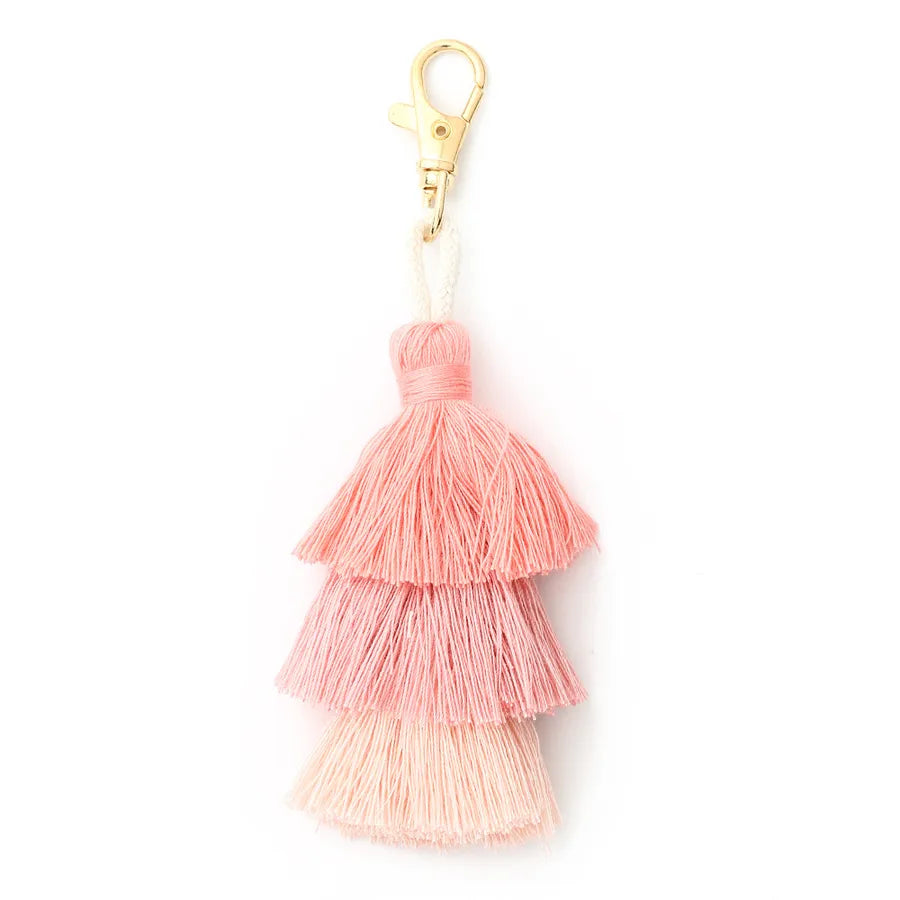 Vacation Simple Style Multicolor Alloy Cloth Keychain