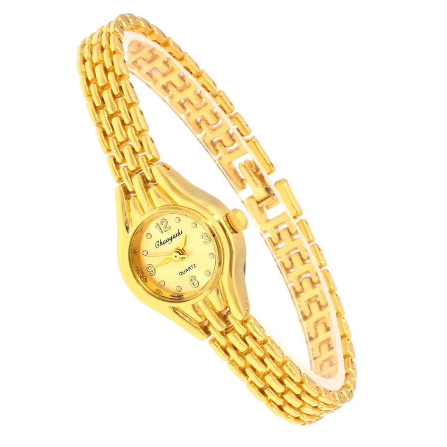 Casual Round Buckle Quartz Watch Women's Watches