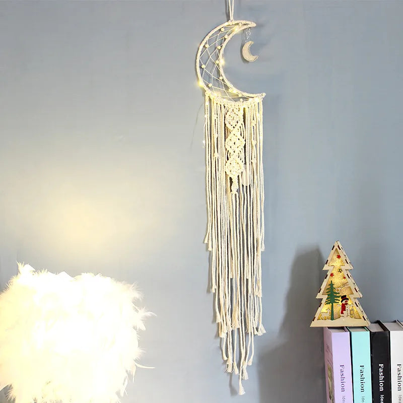 Nordic Style Vacation Dreamcatcher rope Iron Tapestry Dreamcatcher Artificial Decorations