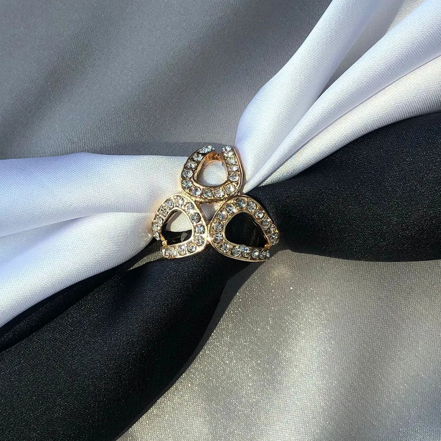 Sweet Flower Alloy Women's Scarf Ring