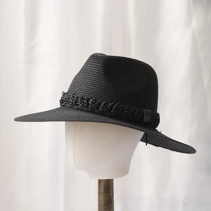 Women's Vacation Classic Style Solid Color Big Eaves Straw Hat