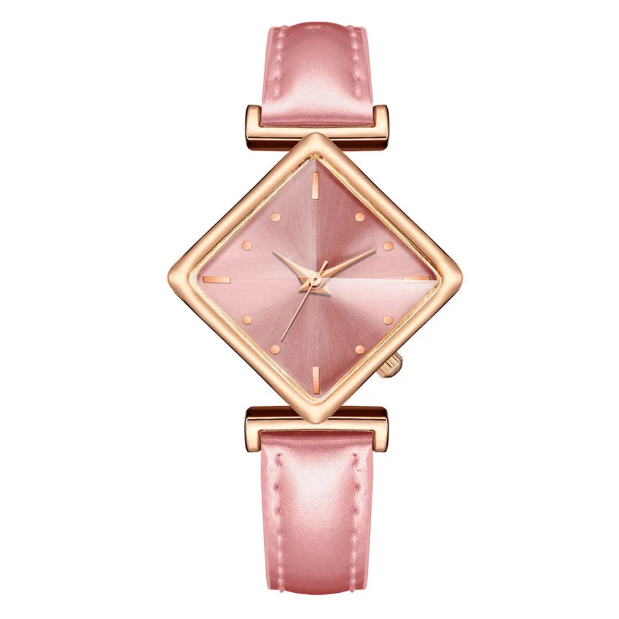 trendy fashion bright belt wrist diamond dial quartz ladies belt watch