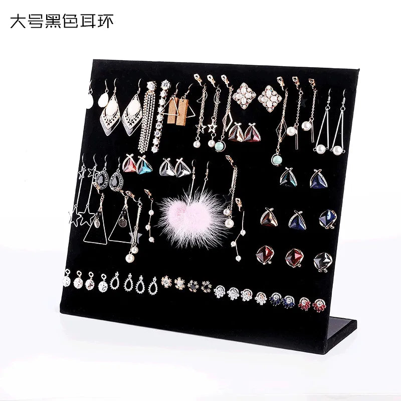 Velvet Jewelry Display Board Pendant Necklace Earring Artistic Style Jewelry Counter Props Storage Fashion Accessories Show