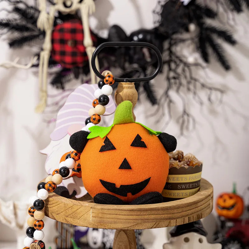 Haobei New Halloween Pumpkin Head Doll Hanging Ornament Creative Ghost Festival Bar Atmosphere Decoration Cloth Material