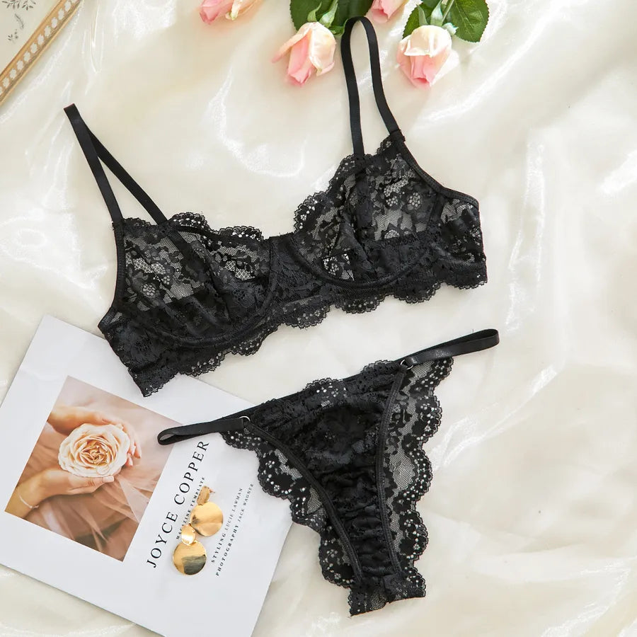 Women's Sexy Solid Color Sexy Lingerie Sets Indoor Home Sexy Lingerie