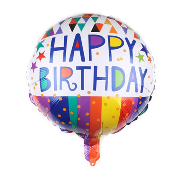 Birthday Cute Modern Style Letter Color Block Aluminum Film Birthday Balloons