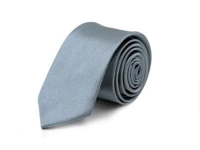 casual solid color polyester yarn unisex tie