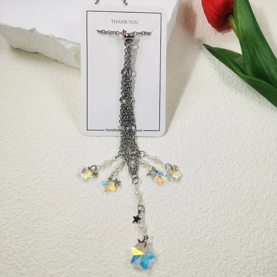 Elegant Lady Pastoral Star Metal pendant Artificial Decorations