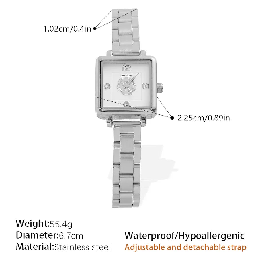 Elegant Vintage Style Commute Round Electronic Watch Women's Watches