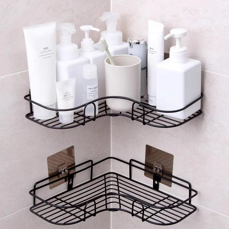 Casual Vacation Solid Color Iron Storage Rack