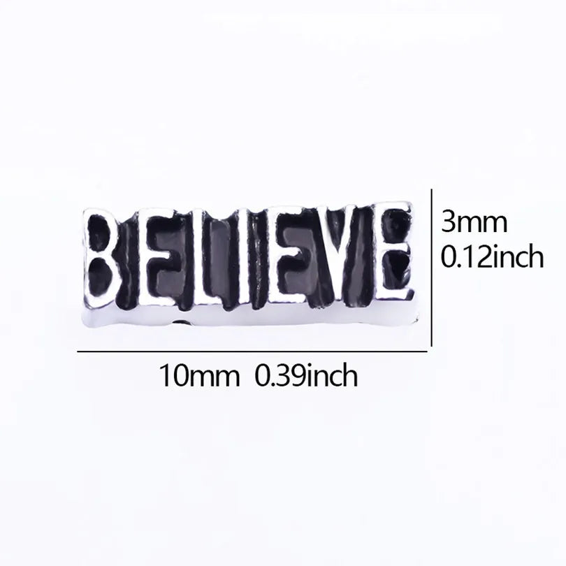 20 PCS/Package Alloy Color Block Heart Shape Beads