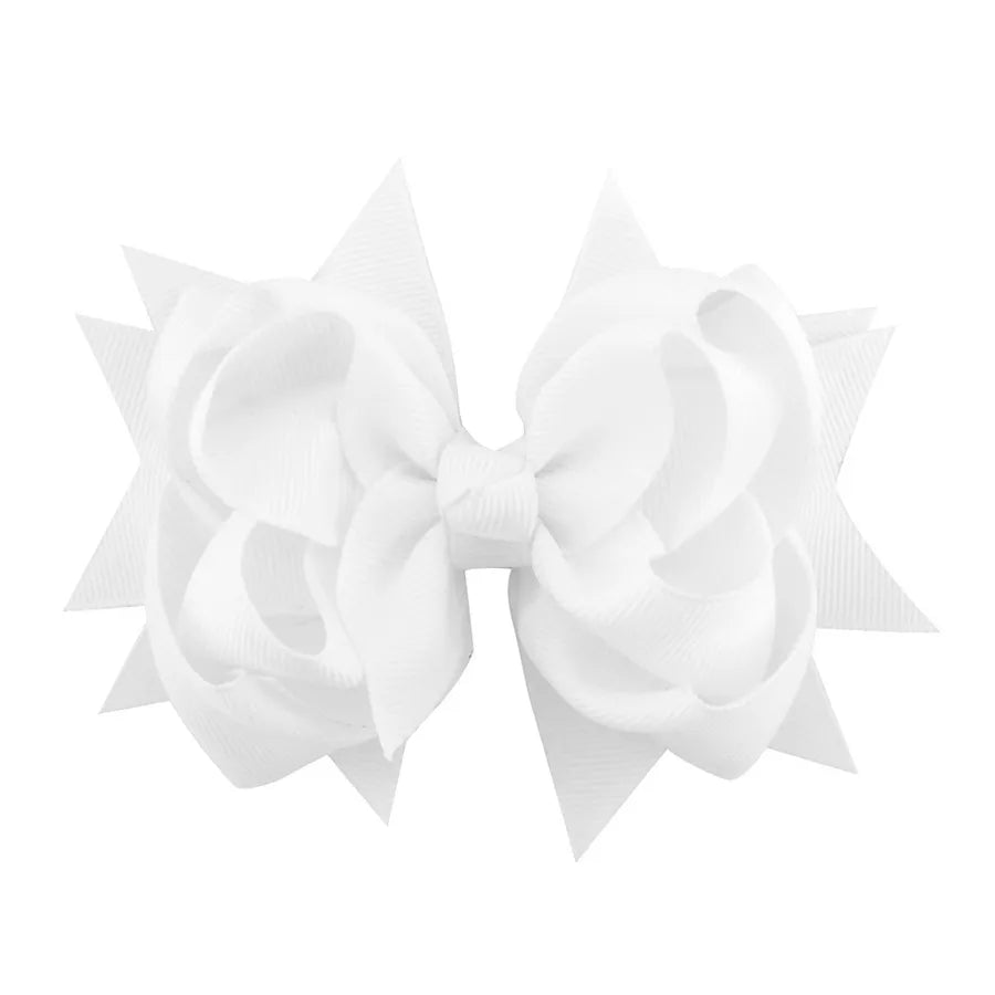 new simple flower fishtail bow hairpin set