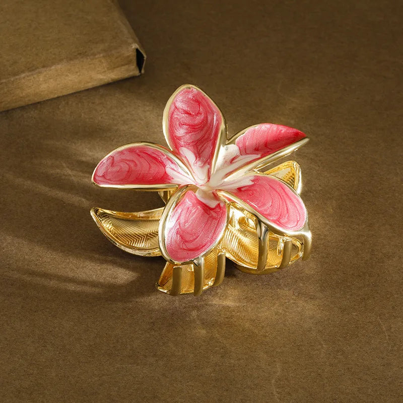 Elegant Lady Women's Plumeria Zinc alloy Plating Hair Claws