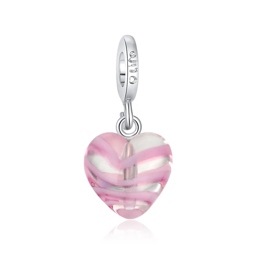 1 Piece Diameter 10mm Alloy Coconut Tree Heart Shape Bow Knot Pendant