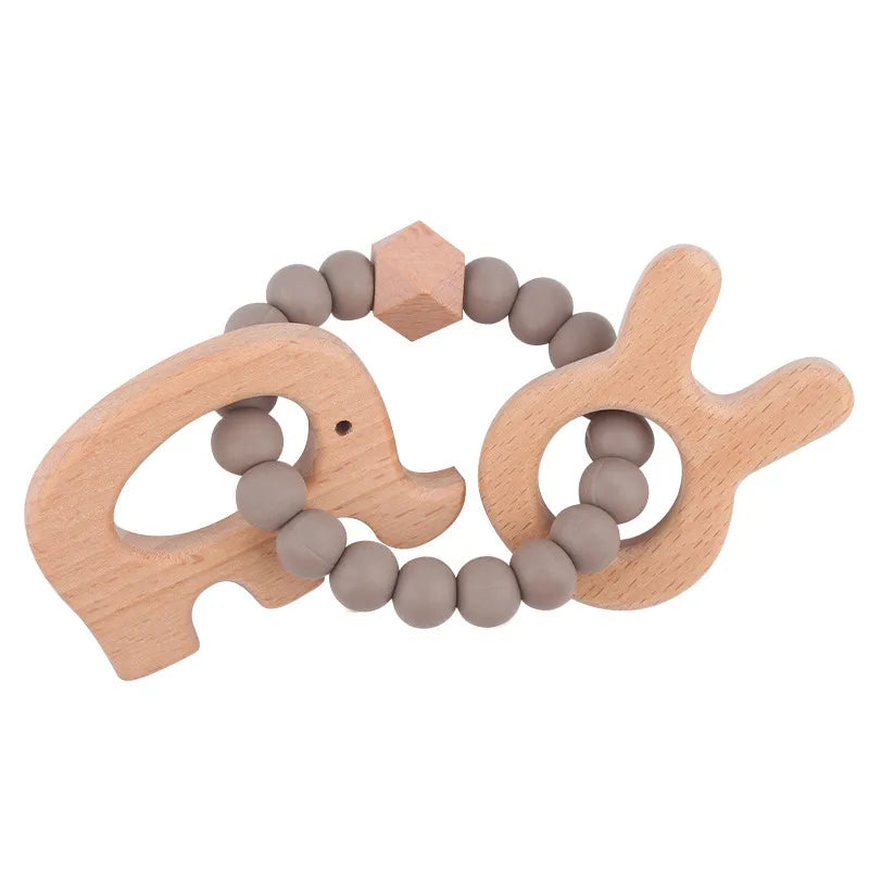 Cute Elephant Beech Silica Gel Baby Accessories