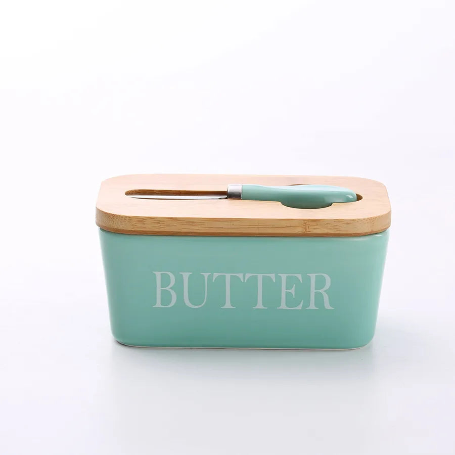 Simple Style Letter Solid Color Porcelain Storage Container Box