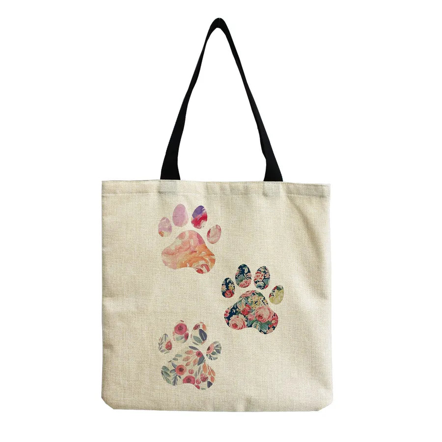 women's simple style letter shopping bags
