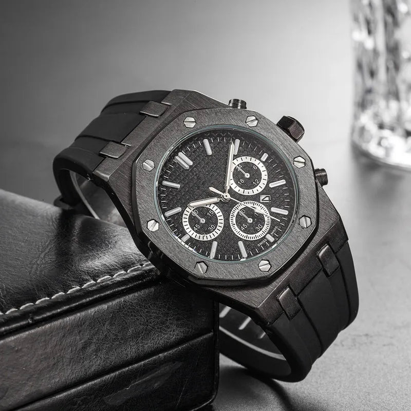 Casual Color Block Buckle Quartz Women's Watches