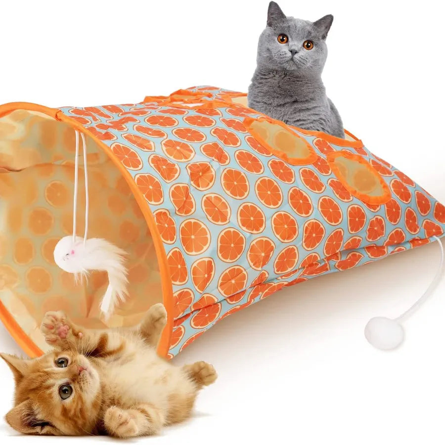 new arrival hot sale cat diamond bag cat tunnel rolling dragon with ringing paper cat a facility for children to bore cat interactive play cat toy factory