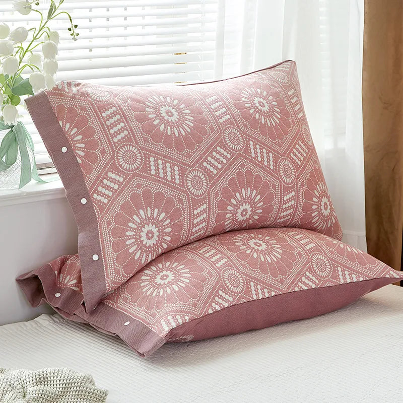 Cotton Gauze Pillowcase One Pack Summer All-inclusive Snaps Household 40x 60cm Latex Pillowcase 48x 74 Pillowcase