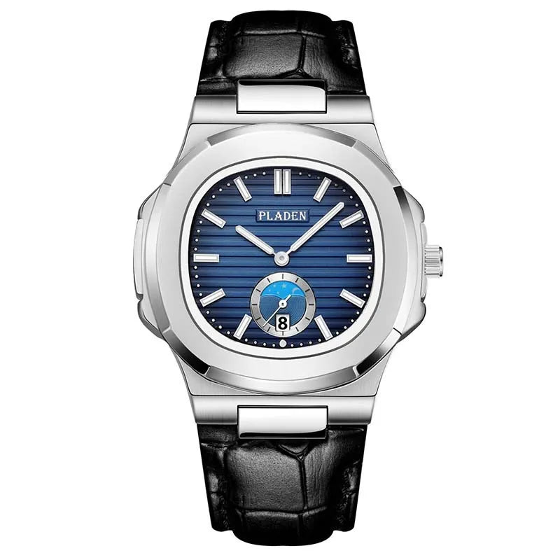 PLADEN Brand Watch hot Classic Men's High-end Fashion Business Stainless Steel Waterproof Quartz Watch