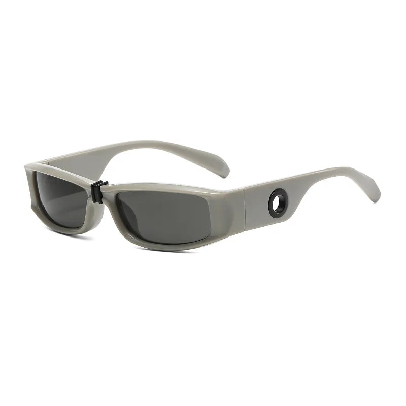 simple style streetwear geometric pc square full frame men's sunglasses