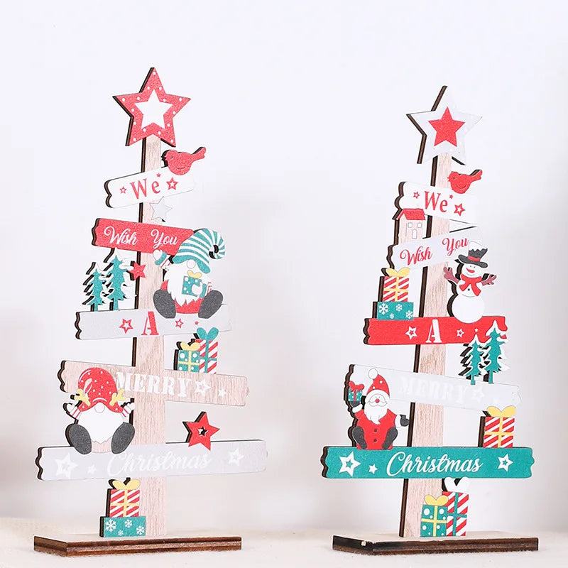 Christmas Cartoon Style Simple Style Letter Snowman Wood Holiday Festival Ornaments