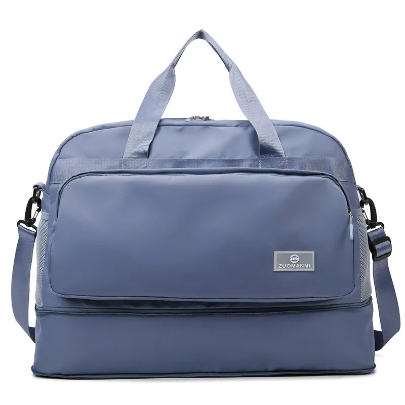 Short-distance travel bag business travel cover trolley clothing luggage bag men's and women's large capacity portable boarding bag fitness yoga bag