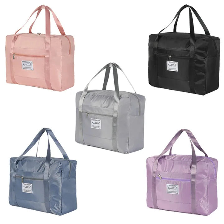 Casual Solid Color Oxford Cloth Travel Bags