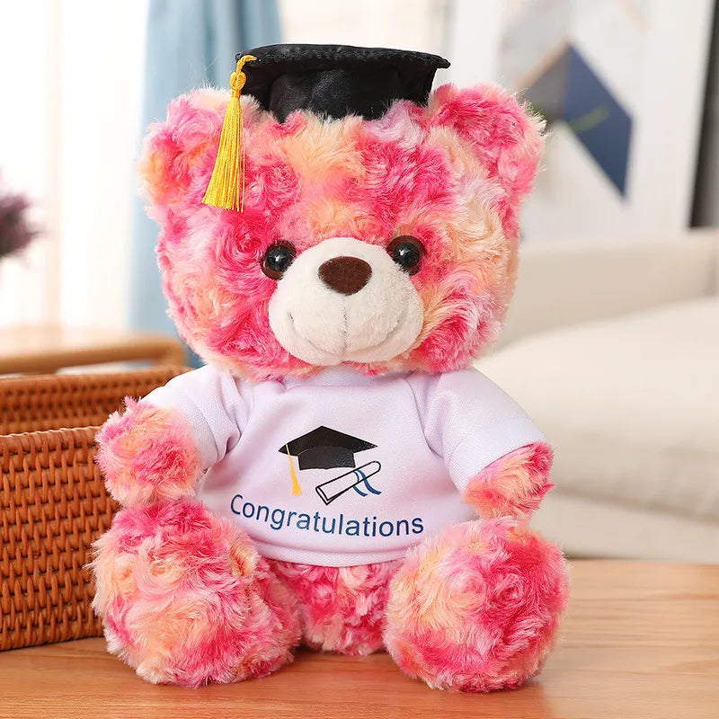 Doctor Hat Bear Doll Doctor Bear Plush Toy Teddy Bear Graduation Bear Doll Graduation Season Gift logo
