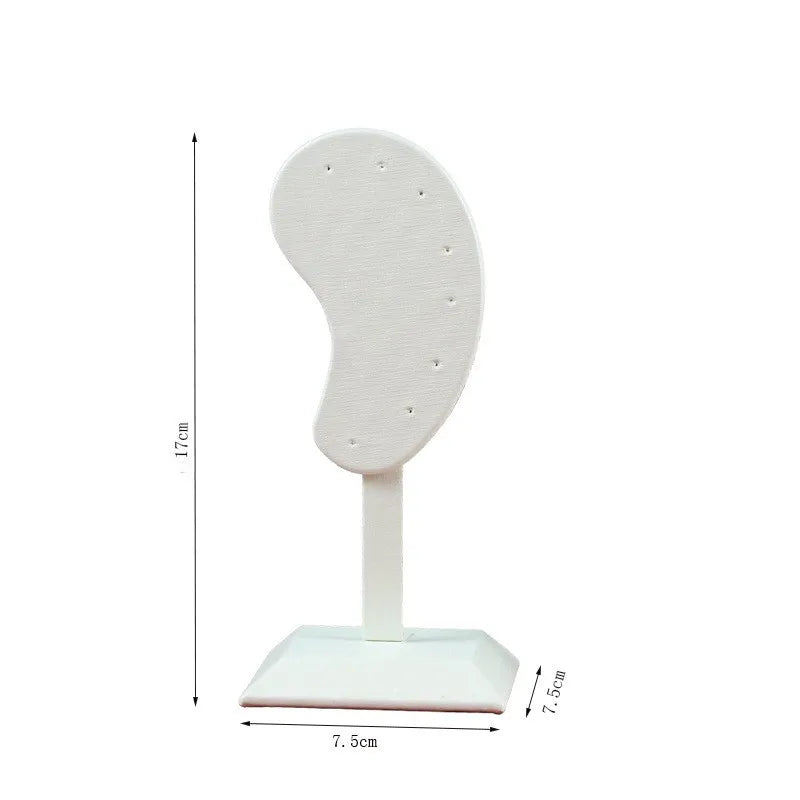 Retro Simple Style Solid Color Ear velvet Flannel Jewelry Rack
