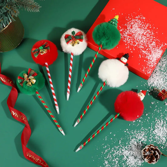 1 Piece Christmas Tree Christmas Daily Christmas PP rabbit fur Casual Simple Style Gel Pen