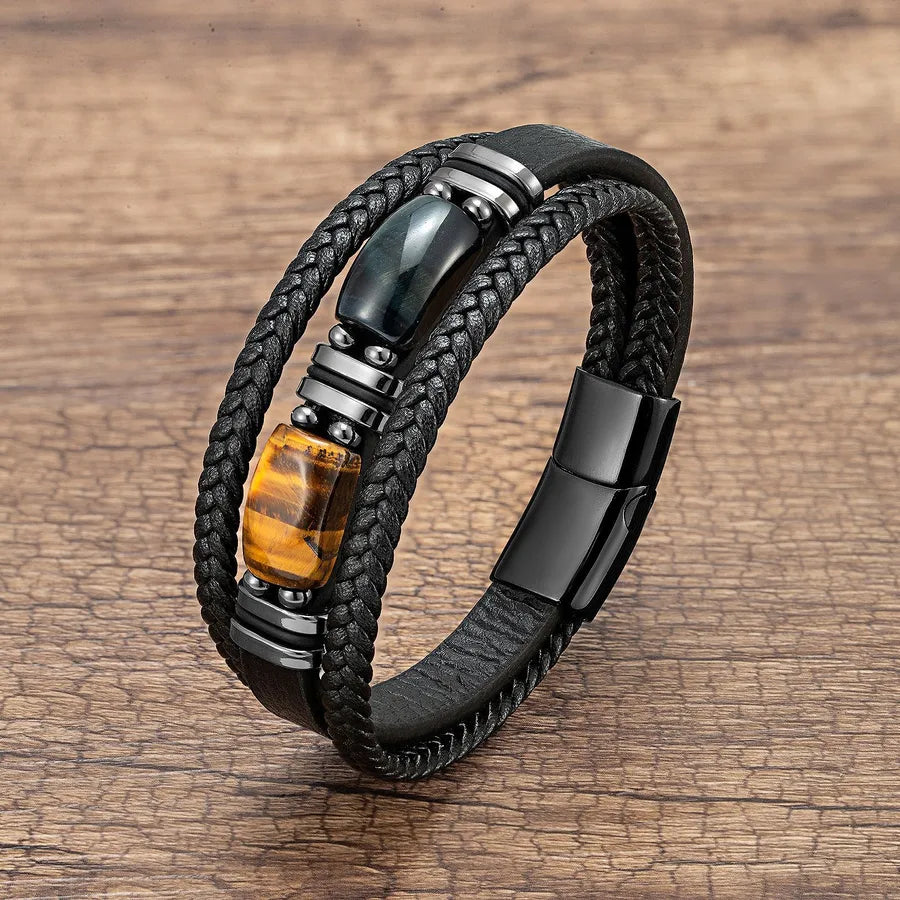 Casual Geometric 316 Stainless Steel  Men'S Bracelets