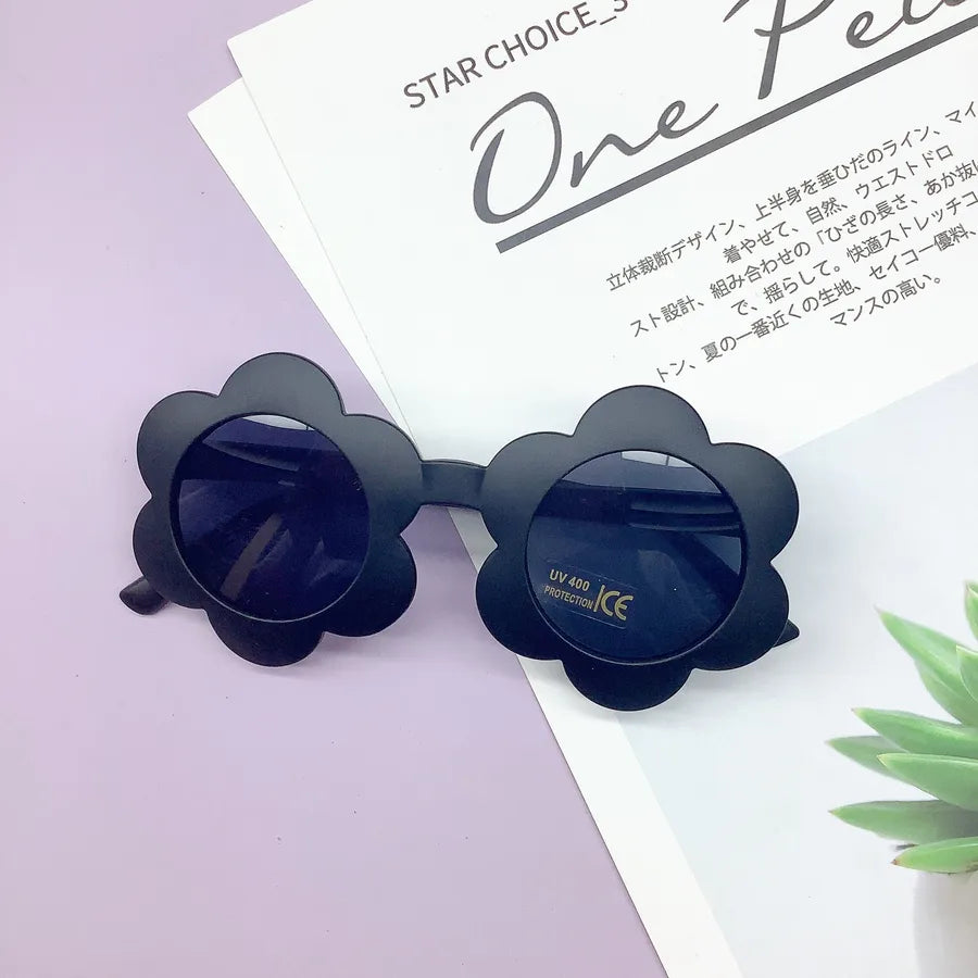 Children's Fashionable Cute Sunflower Sunglasses Baby UV Protection Multi-color Glasses Outdoor Sports Fishing Traveling Driving