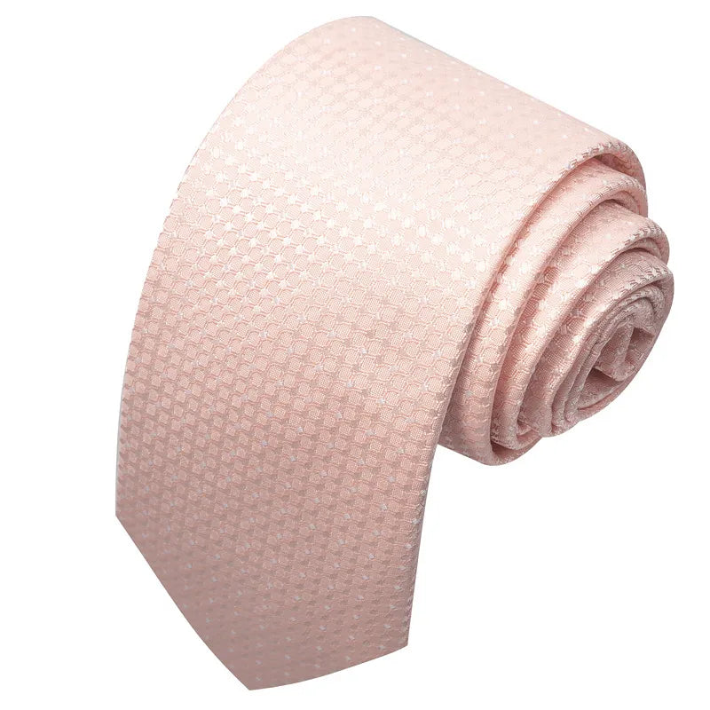 business formal solid color cashew nuts flower polyester yarn men's tie