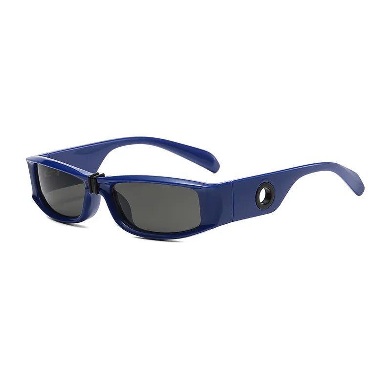simple style streetwear geometric pc square full frame men's sunglasses