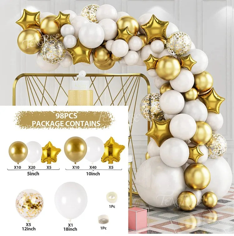 10 Series Birthday Party Decoration Balloon Suit Balloon Chain Arch Wedding Wedding Room Scene Arrangement