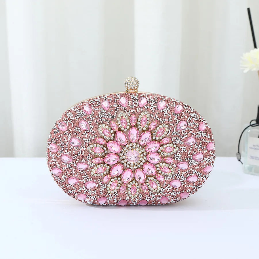 Hot-selling Evening Bag Sunflower Diamond-encrusted Party Clutch Bag Fashionable Personalized All-match Bag Women's Shell Bag