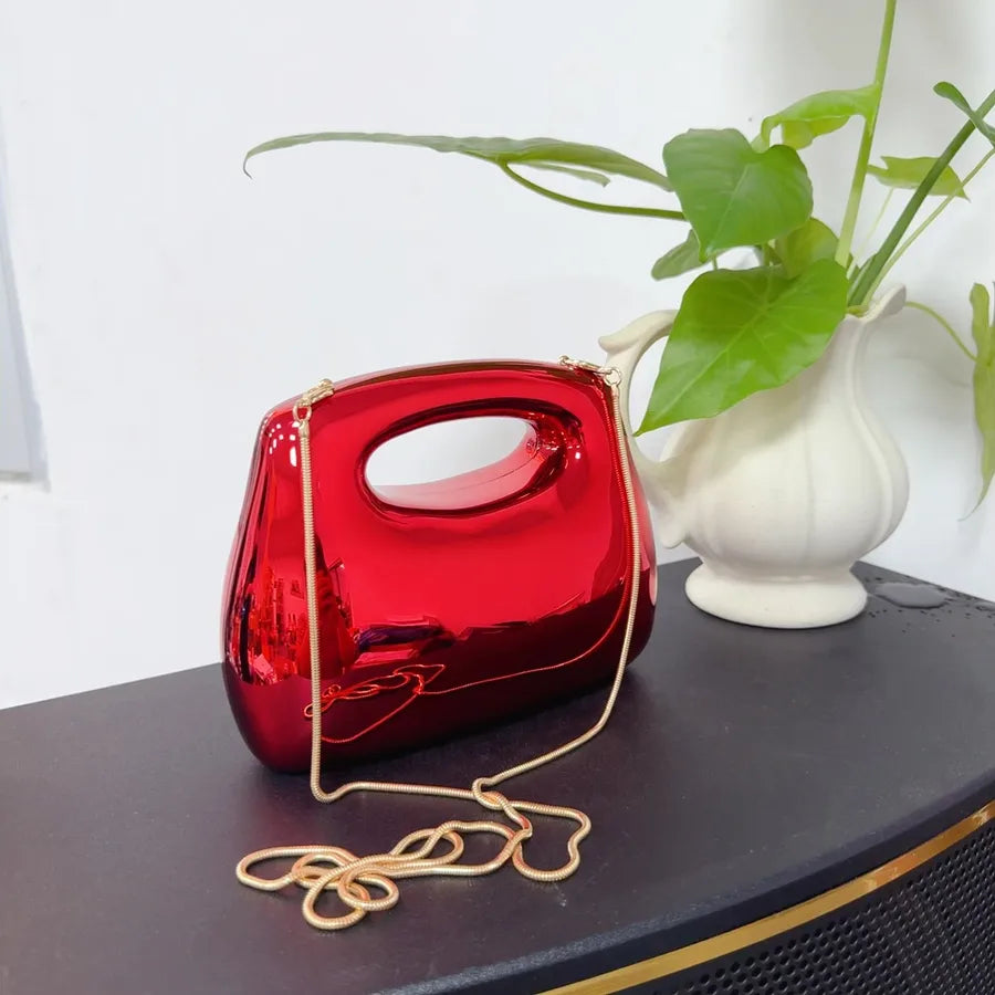 Women's Arylic Solid Color Streetwear Square Zipper Jelly Bag
