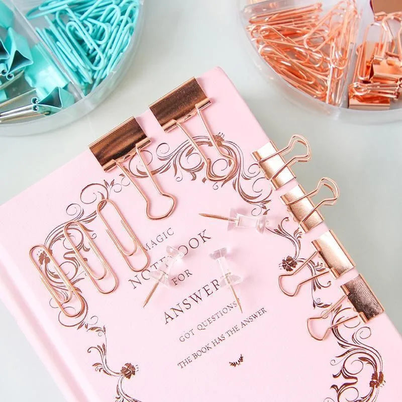 creative multifunctional clip long tail clip push pin binder clip combination set for office study  folder