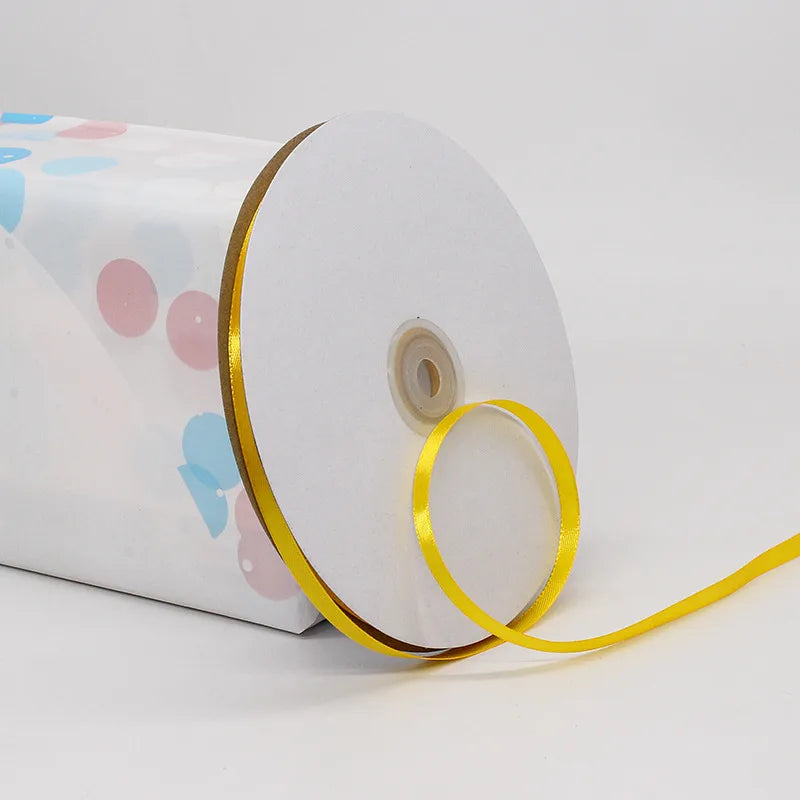 Classic Style Solid Color Polyester Wedding Birthday Party Supplies Gift Wrapping Supplies 1 Roll