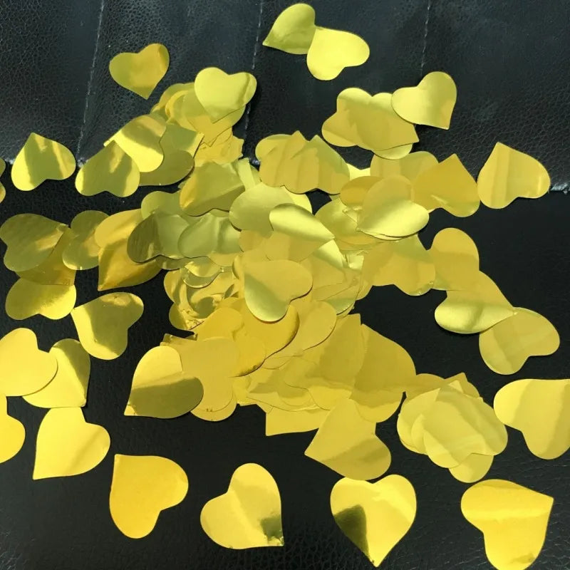 2.5cm heart-shaped love paper pieces Valentine's Day wedding venue hand-held throwing paper scraps transparent balloon filler