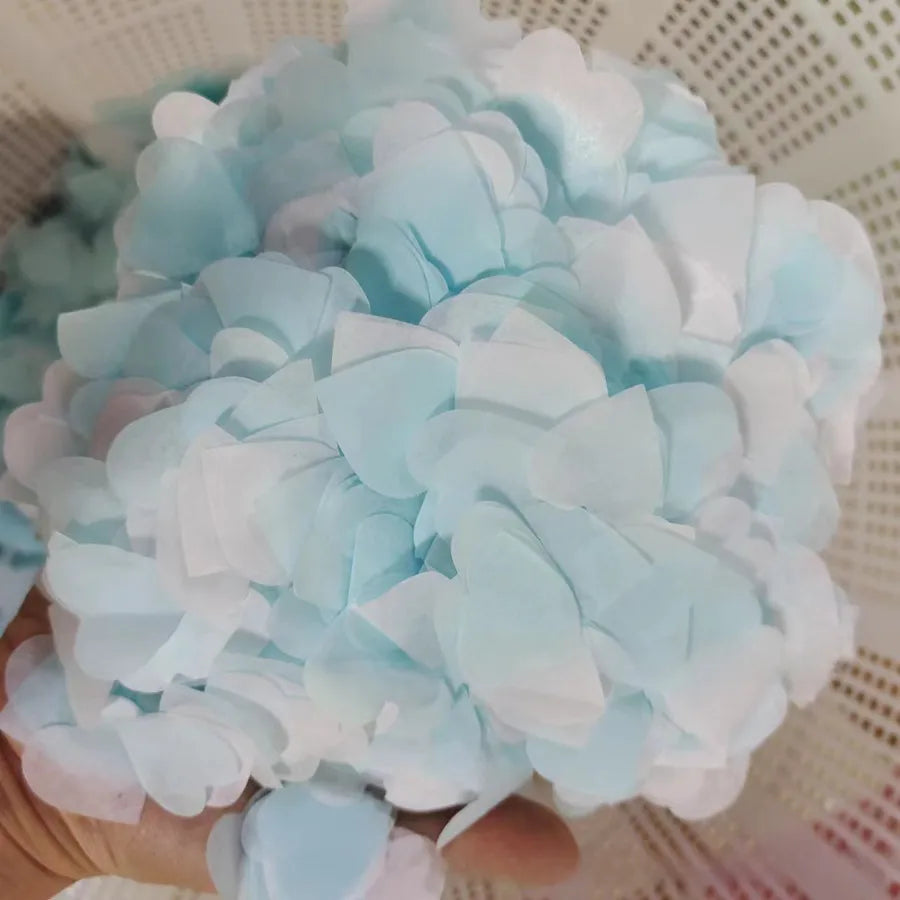 2.5cm heart-shaped love paper pieces Valentine's Day wedding venue hand-held throwing paper scraps transparent balloon filler