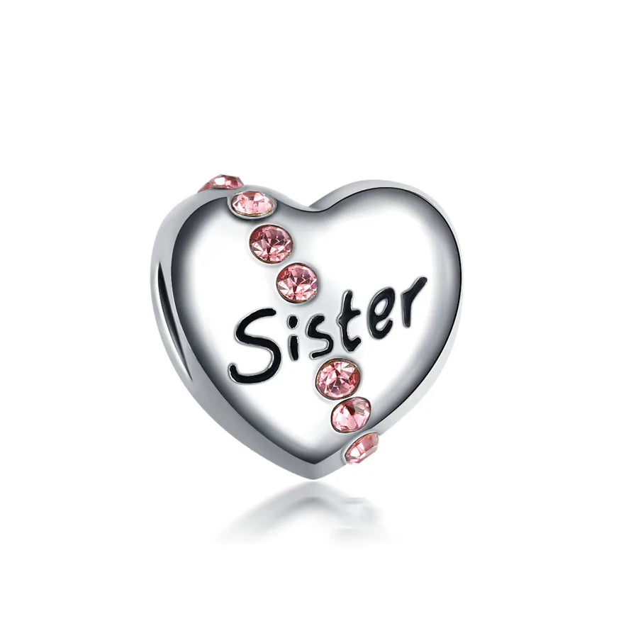 20 PCS/Package Diameter 10mm Alloy Letter Heart Shape Flower Beads