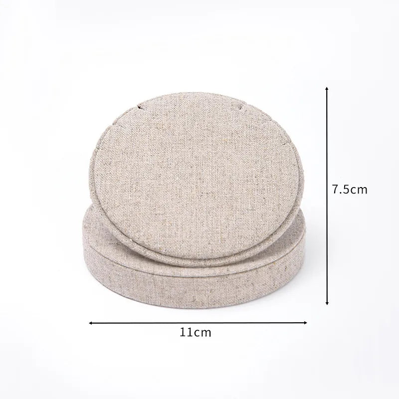 1 Piece linen Elegant Retro Geometric Solid Color Jewelry Display Jewelry Rack