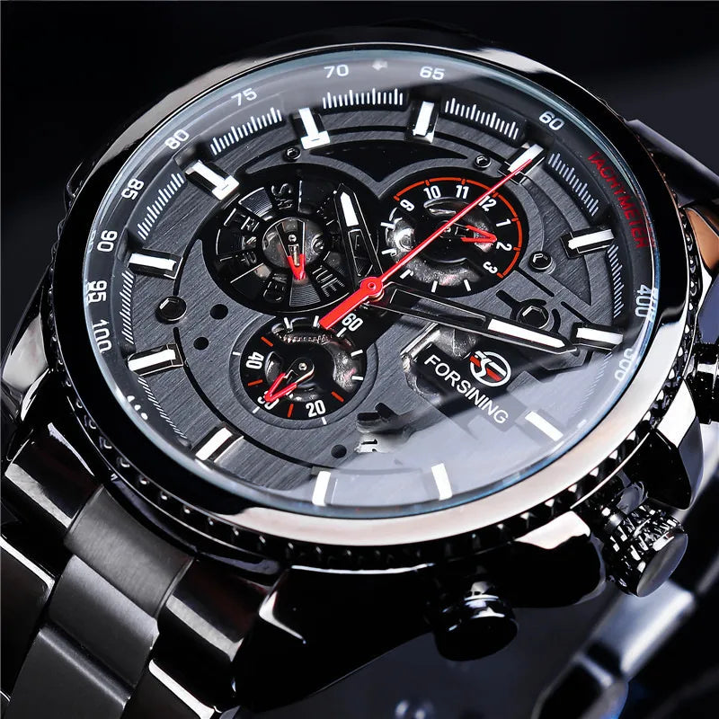 New hot sale forsining waterproof multifunctional mechanical watch men's fashion automatic mechanical watch
