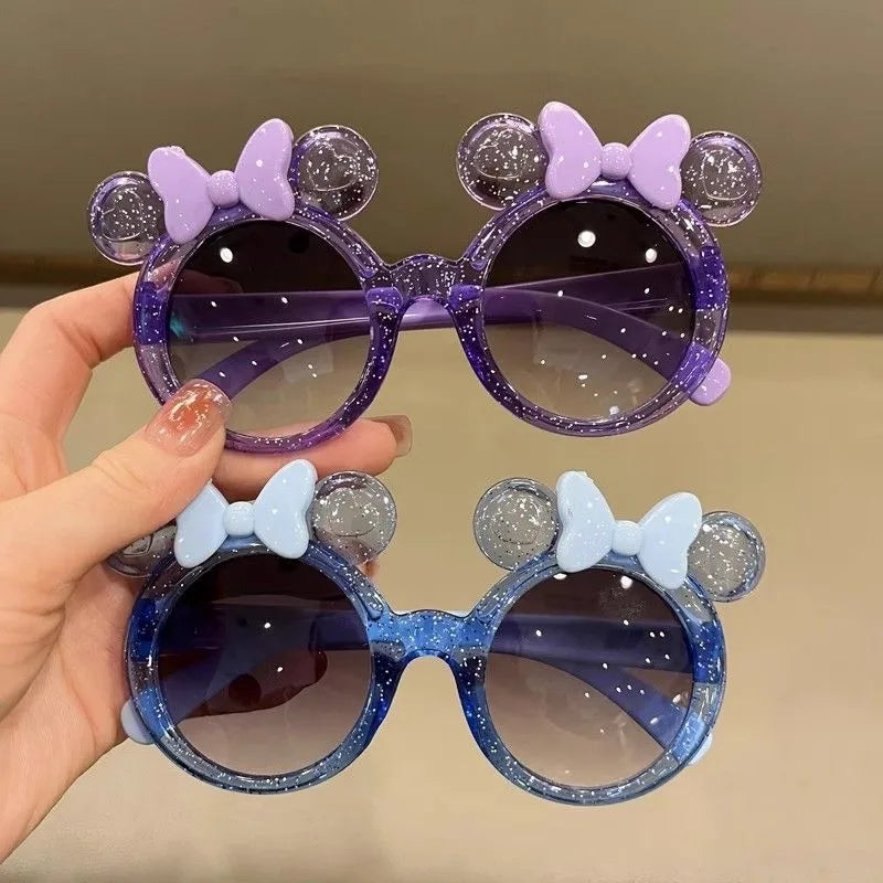 Cute Bow Sunglasses Anti-UV Glasses Starlight Sunglasses Girls Fashion Colorful Star Dot Children's Shape
