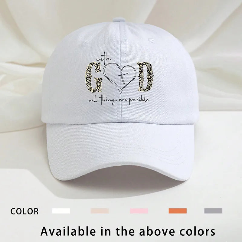 Women's Vacation Classic Style Letter Curved Eaves Baseball Cap