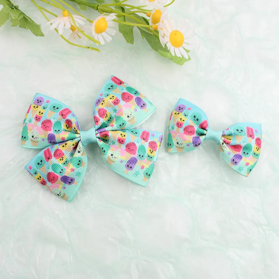 Summer National Day Fruit Bow Hairpin Flamingo Pineapple Bow   Spring New