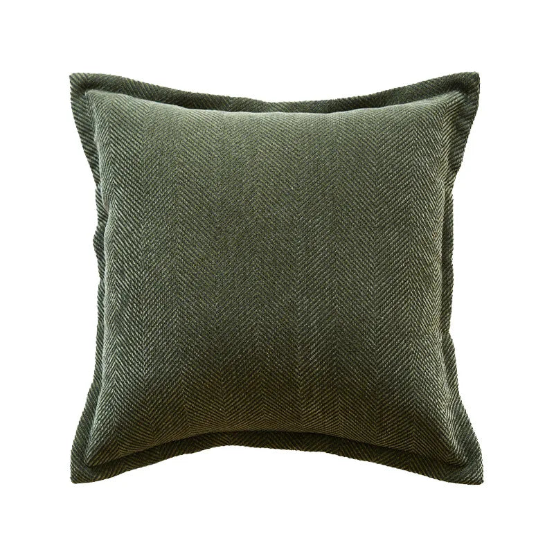 Nordic Style Embroidered Floral Cushion Covers Hotel Sofa Living Room Bedroom Headboard Pillowcases Pure Color Plant Floral